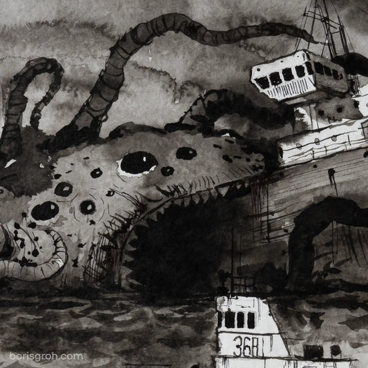 Originals on paper "Sea" 2018 Boris Groh