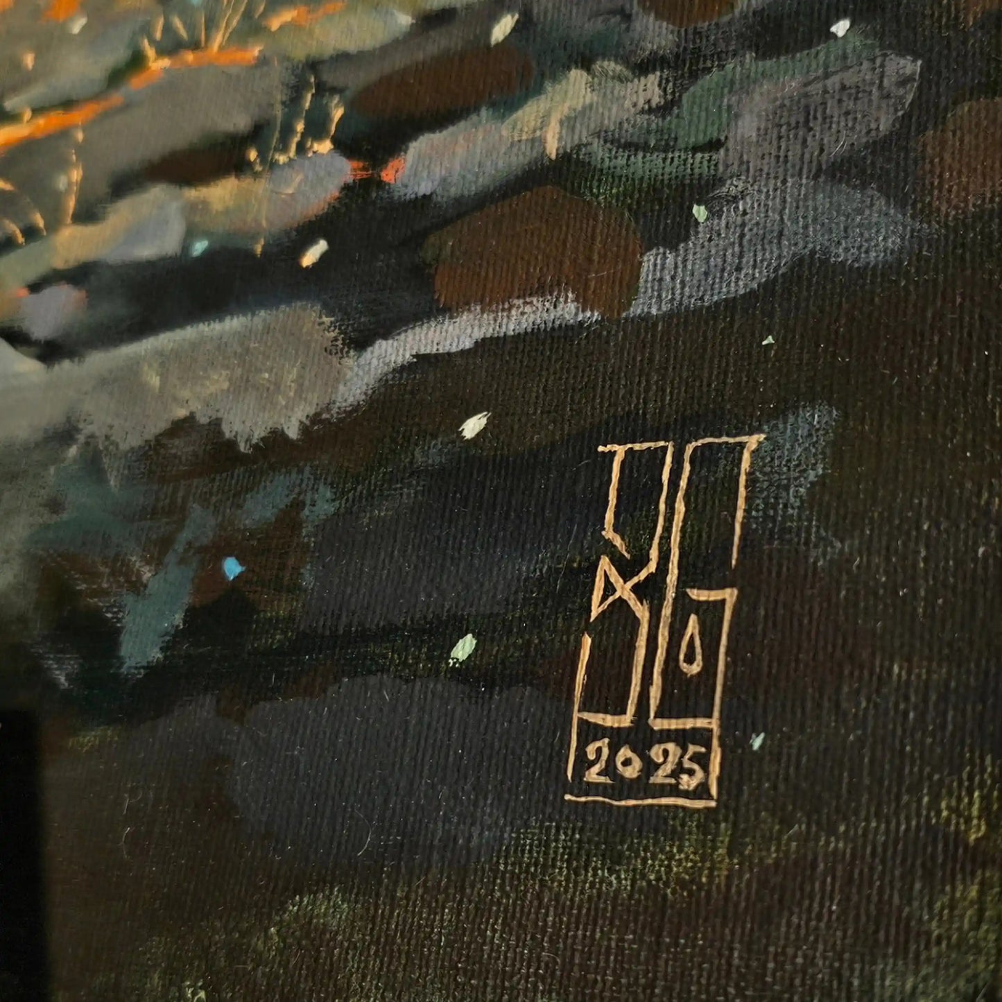 Original oil painting "Christmas Tree" 2025 - Boris Groh