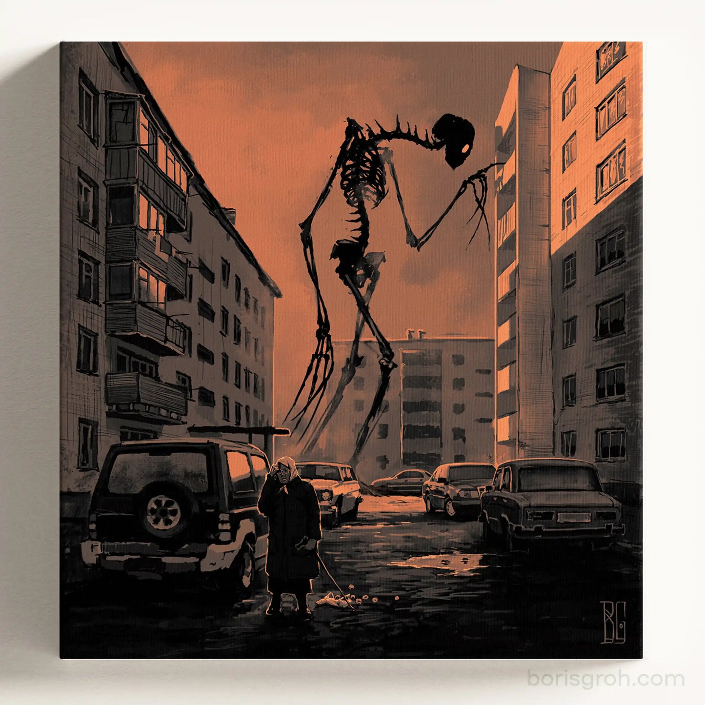 Canvas print “Maybe Death” 2018 Boris Groh