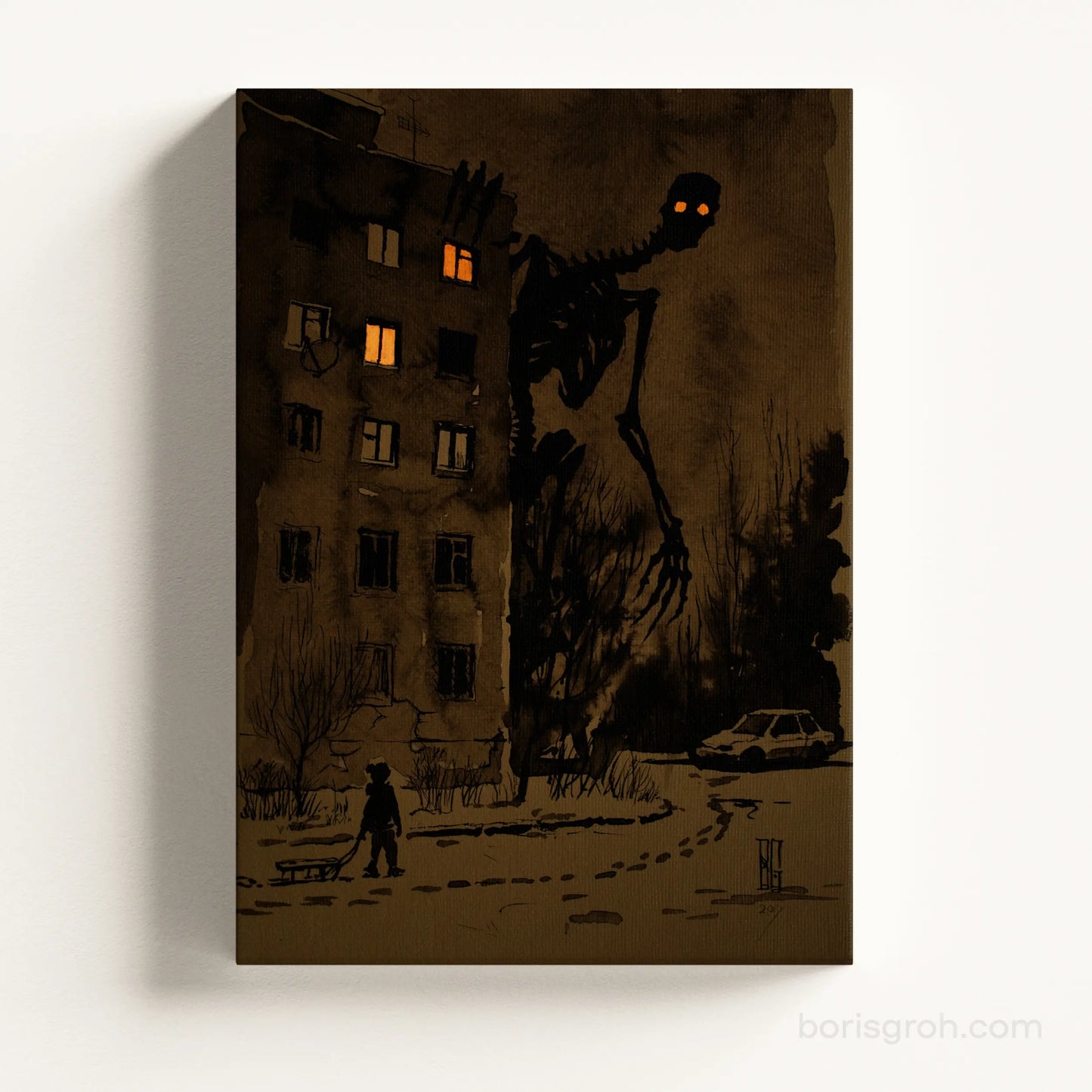 Canvas print “Night Walking” 2017 - Boris Groh