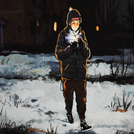 Canvas print “Night Walking 2.0” 2019 - Boris Groh