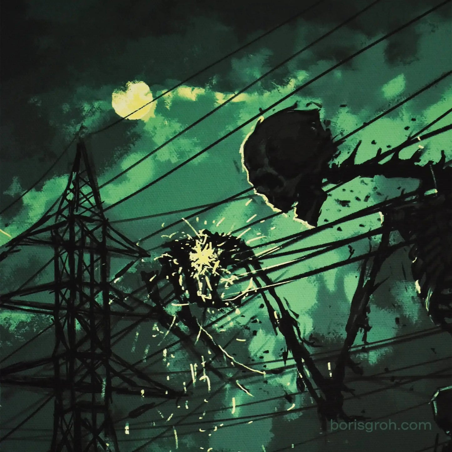 Canvas print “Power Lines” 2018 - Boris Groh