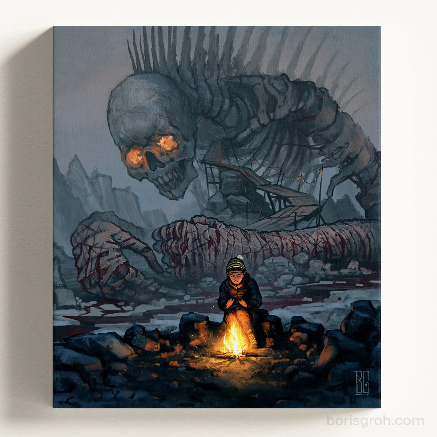 Canvas print “Bleeding” 2020 Boris Groh