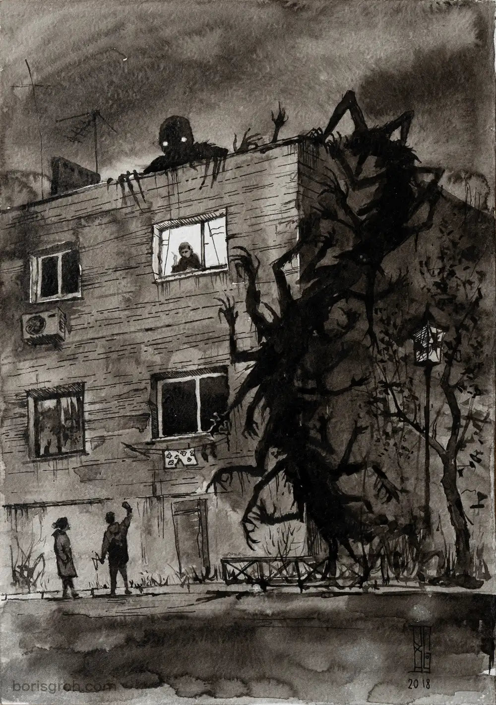 Originals on paper "Hey you" 2018 Boris Groh