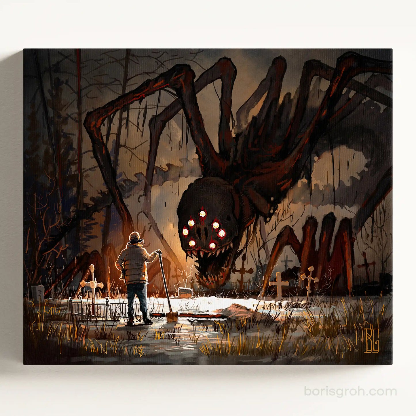 Canvas print “Cemetery” 2019 Boris Groh