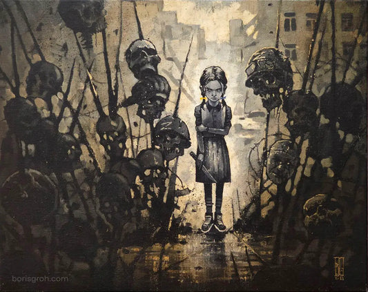Original oil painting "Child of War" 2023 - Boris Groh