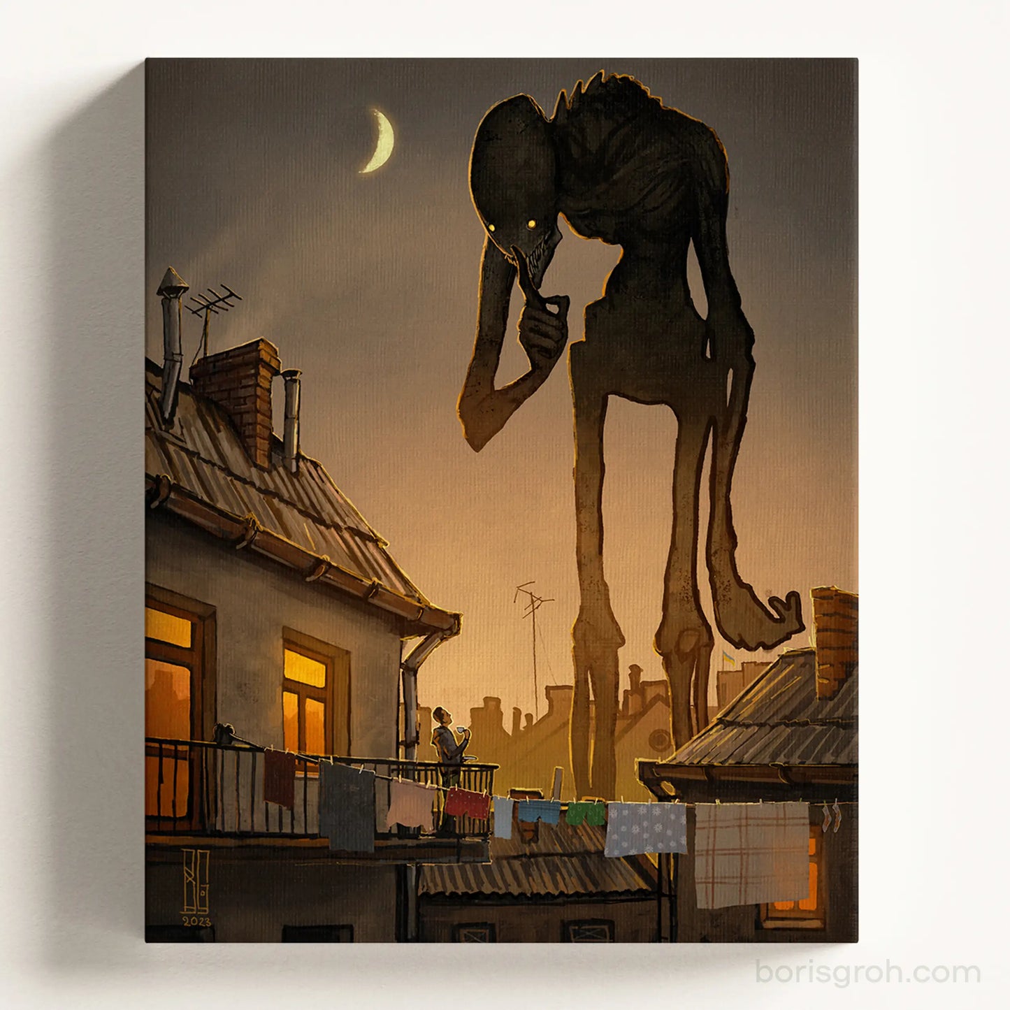 Canvas print “Evening Silence” 2023 Boris Groh