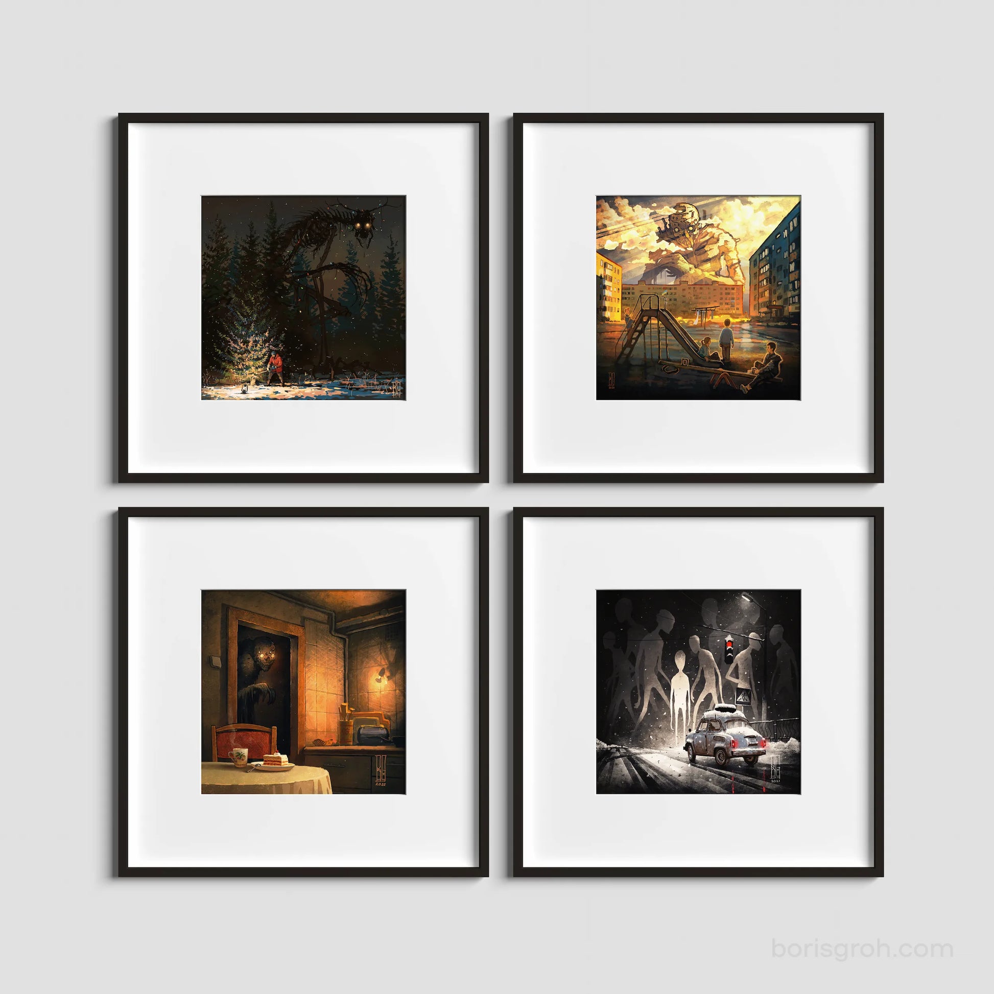 Fine Art Mini Prints | Set (4 pcs) - Boris Groh
