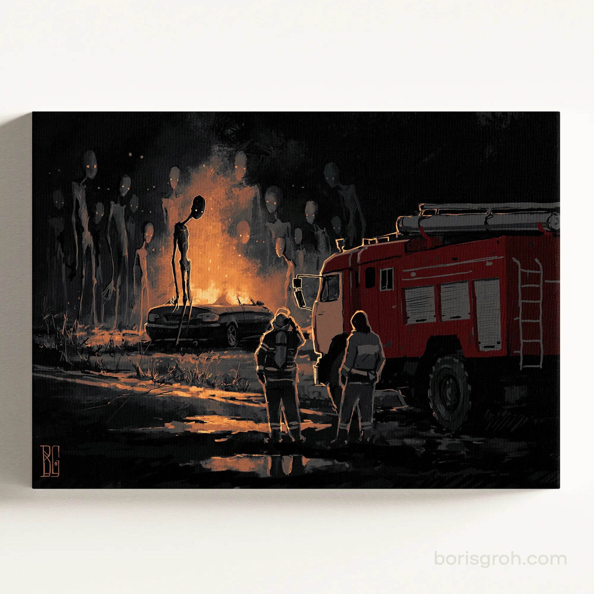 Canvas print “Fire” 2018 Boris Groh