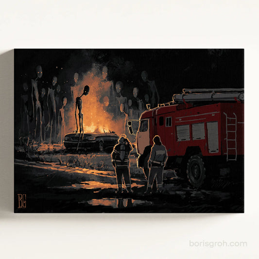 Canvas print “Fire” 2018 Boris Groh