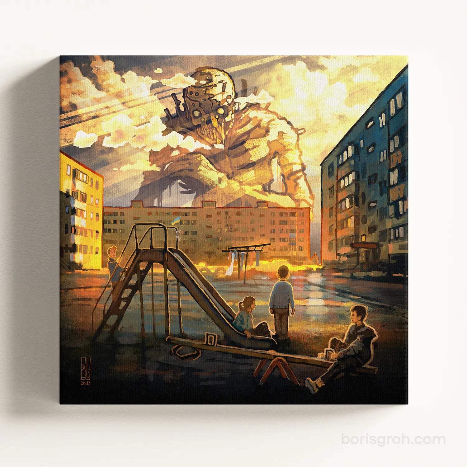 Canvas print “God Machine” 2023 - Boris Groh