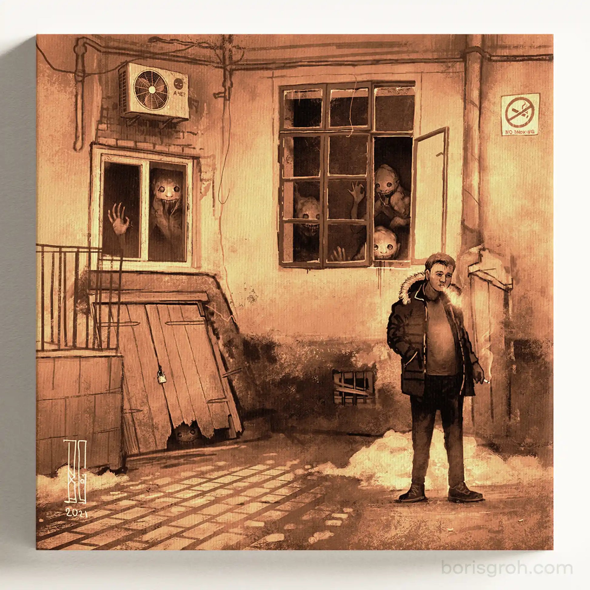 Canvas print “Lviv Courtyard” 2021 Boris Groh