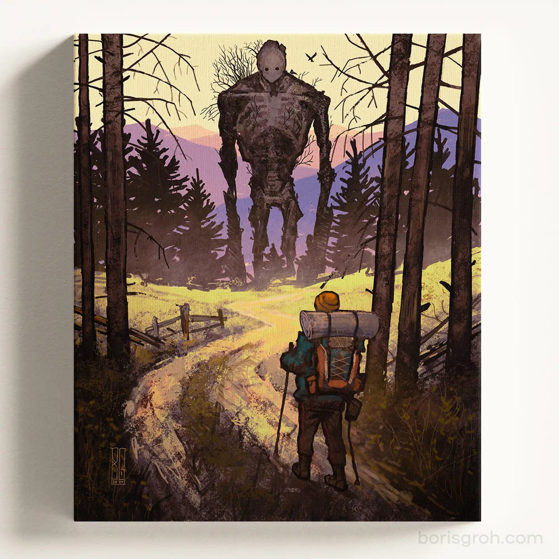Canvas print “Mountain Walking” 2024 Boris Groh