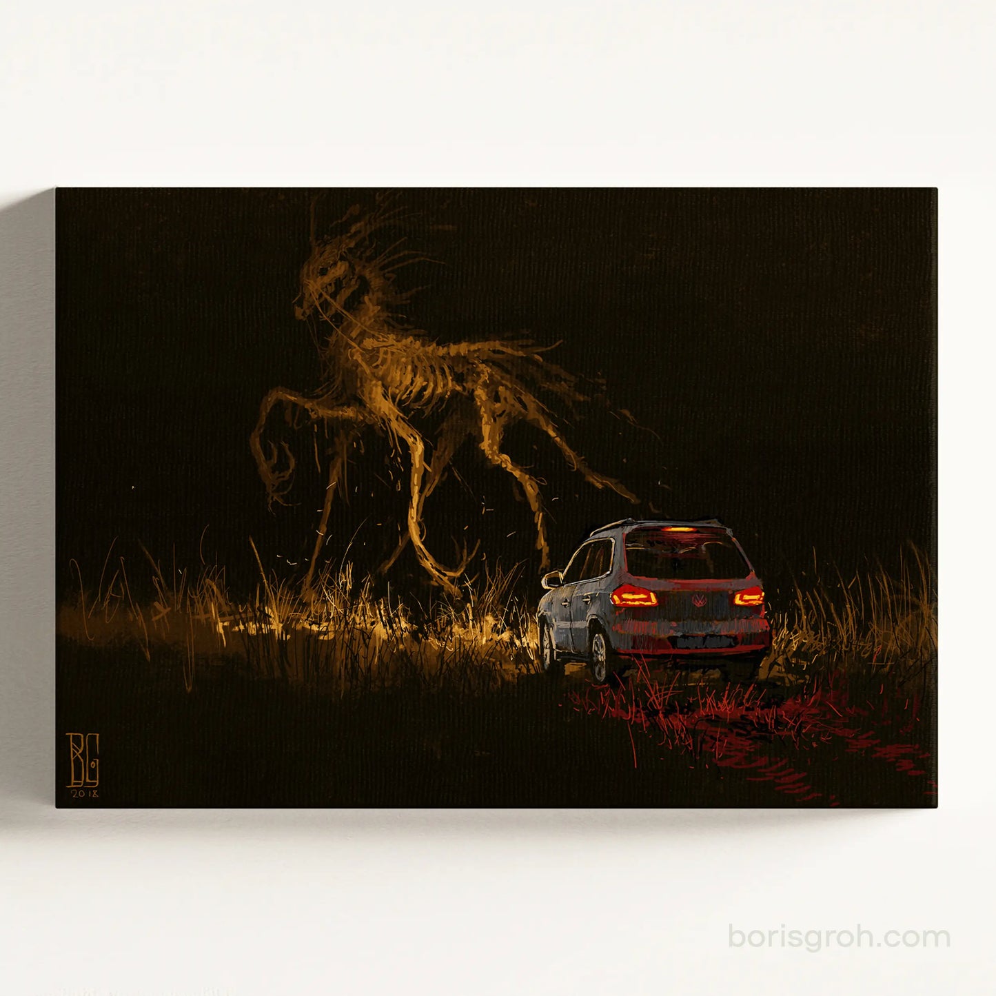 Canvas print “Night driving” 2018 Boris Groh