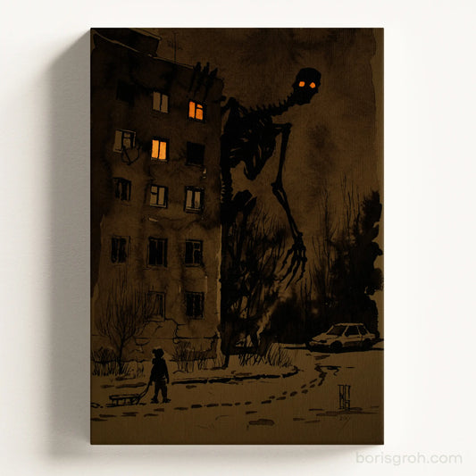 Canvas print “Night Walking” 2017 Boris Groh