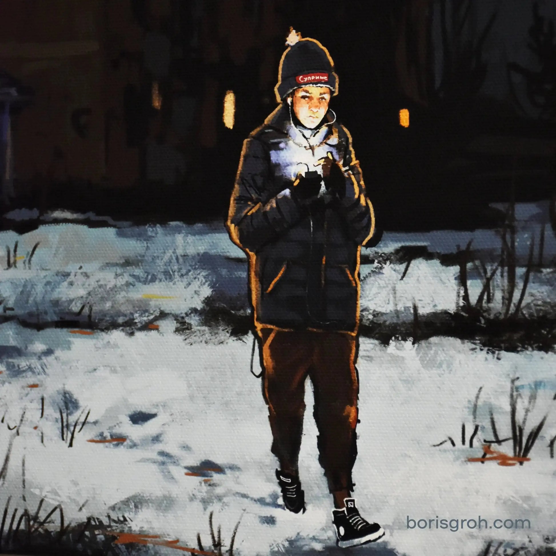 Canvas print “Night Walking 2.0” 2019 - Boris Groh