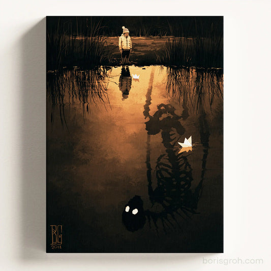 Canvas print “Paper Boat” 2018 Boris Groh
