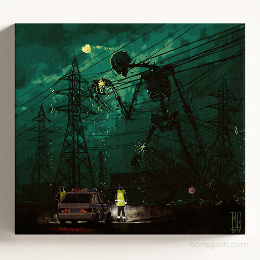 Canvas print “Power Lines” 2018 Boris Groh