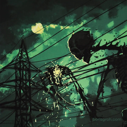 Canvas print “Power Lines” 2018 - Boris Groh