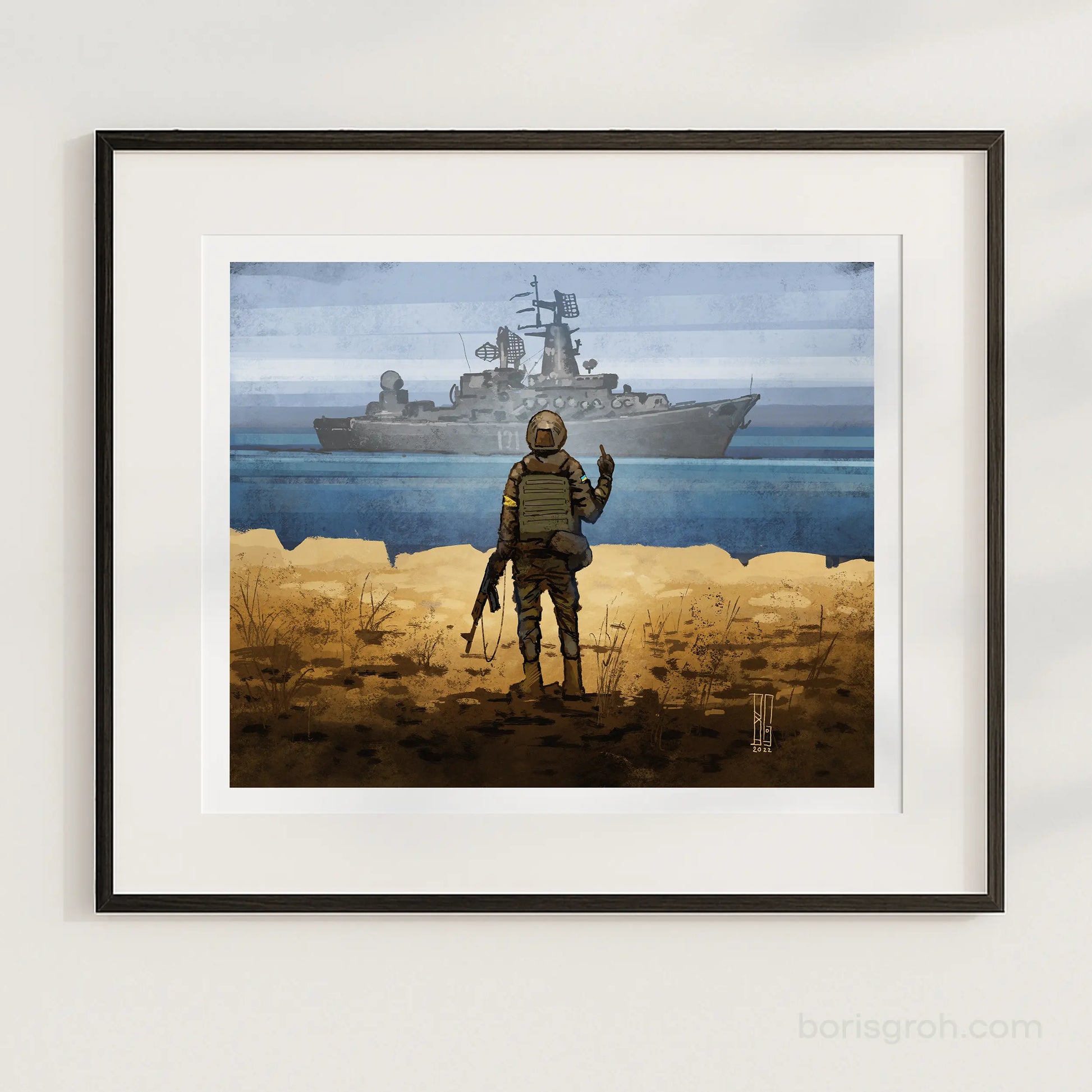 Limited Edition Print “Russhian Warship” Boris Groh