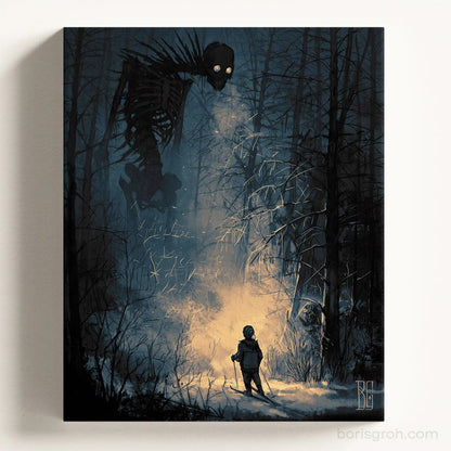 Canvas print “Skiing” 2018 Boris Groh
