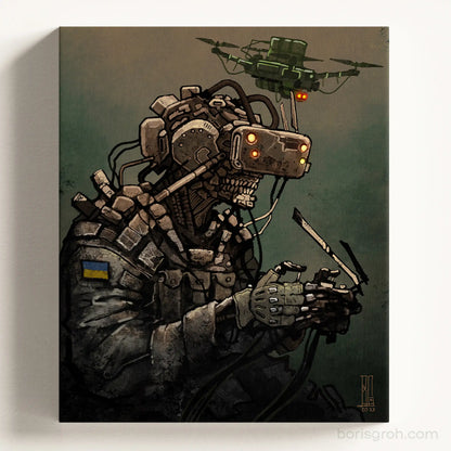 Canvas print “Skydeath” 2023 Boris Groh