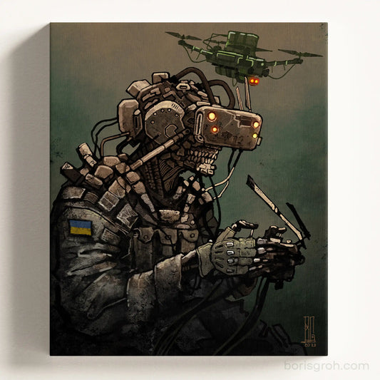 Canvas print “Skydeath” 2023 Boris Groh