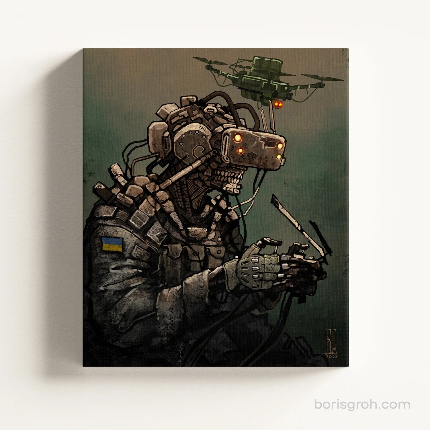 Canvas print “Skydeath” 2023 - Boris Groh