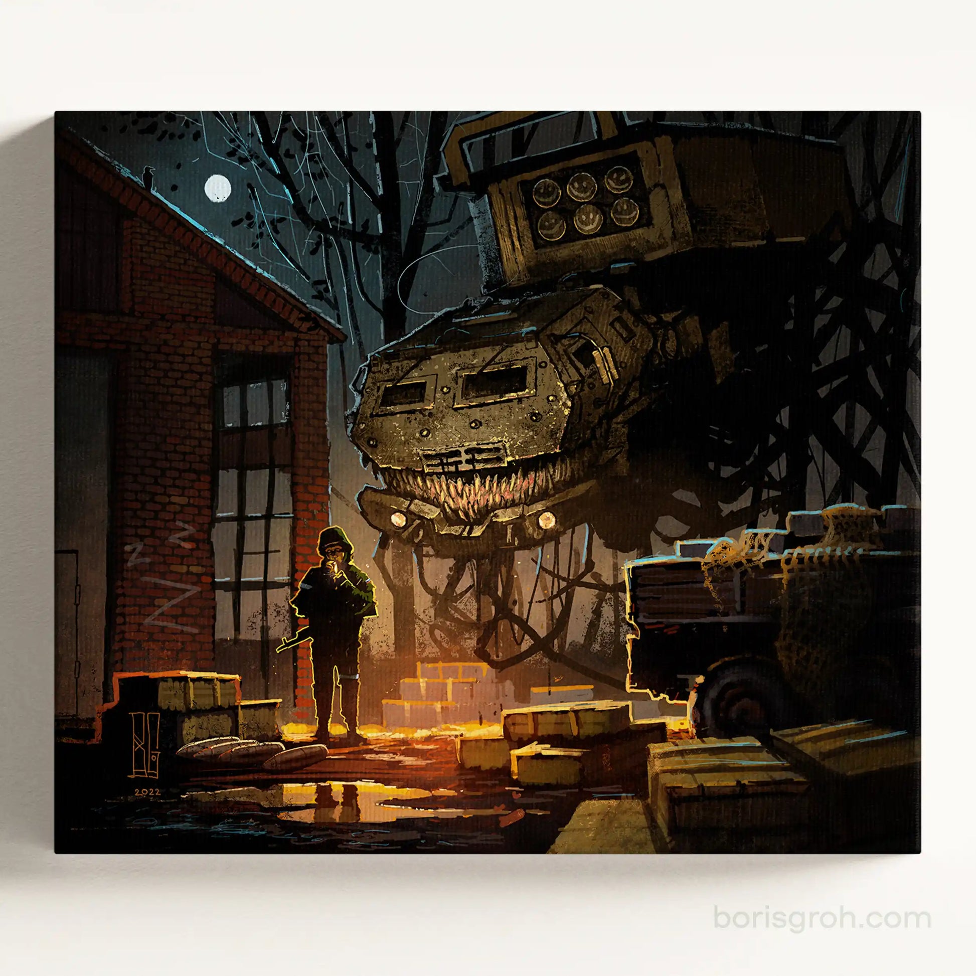 Canvas print “Smoking Is Bad” 2022 Boris Groh