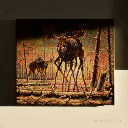 Original oil painting "Winter Sunrise" 2022 - Boris Groh