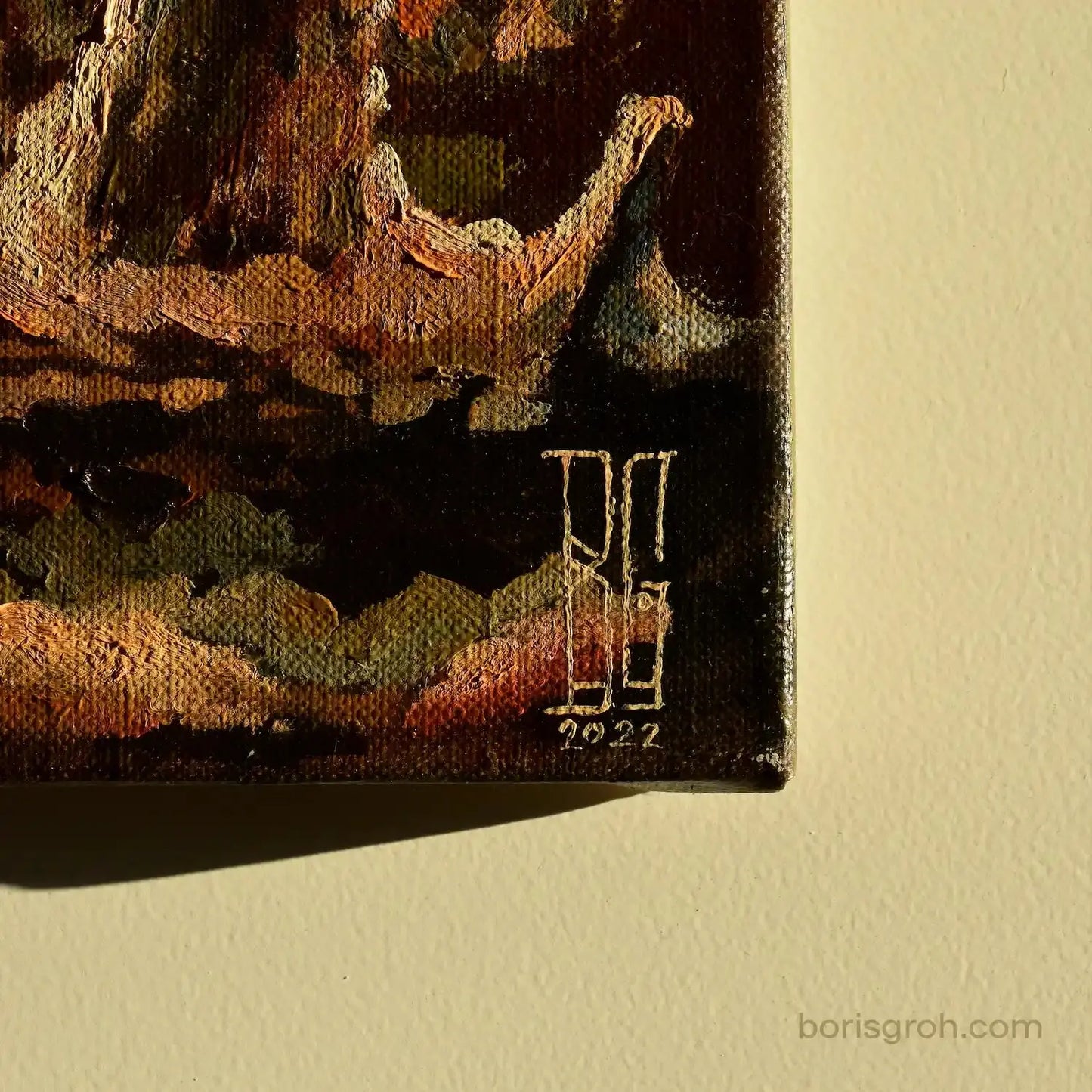 Original oil painting "Winter Sunrise" 2022 - Boris Groh