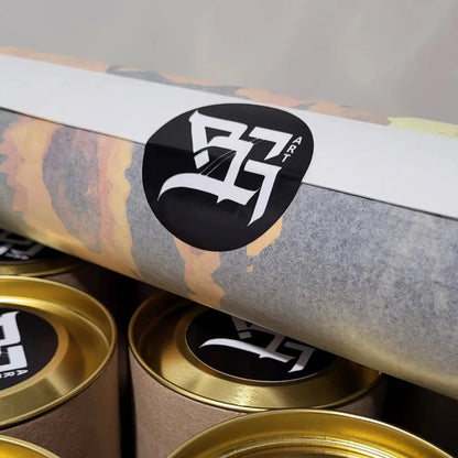 Protective tube packaging detail for Sunflowers limited edition print